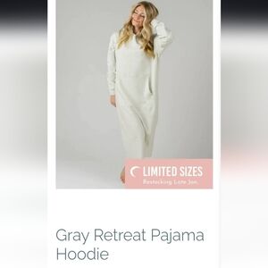 Zyia Gray Retreat Pajama Hoodie